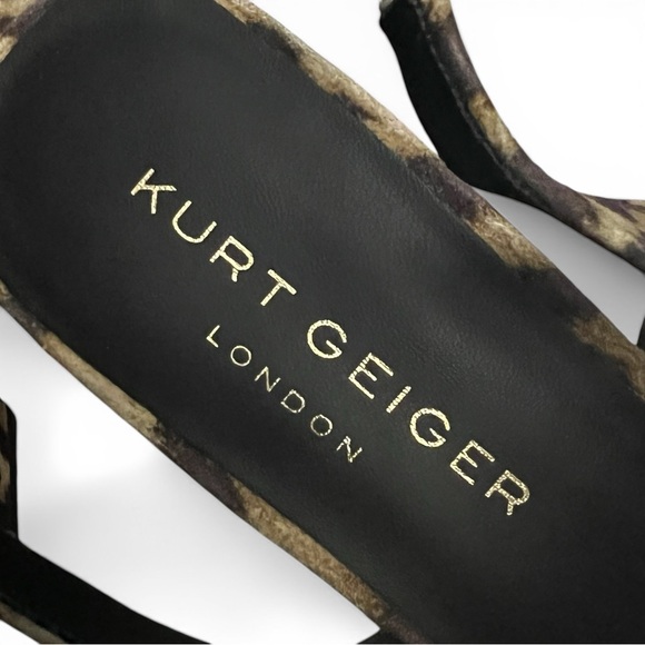 Kurt Geiger London Leopard Slingback Platform Wedge Sandals Women’s 9 Maximalist - Picture 11 of 13